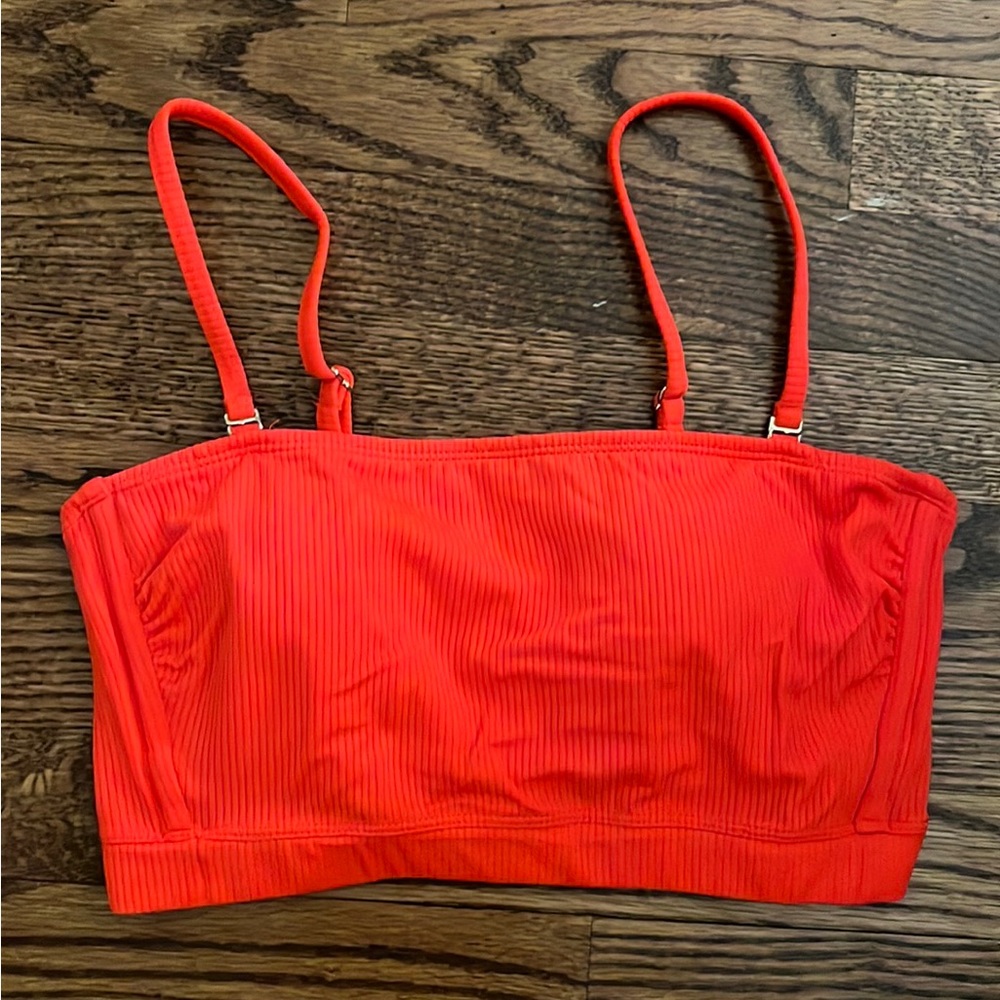 Xhilaration Red Bandeau Bikini Top